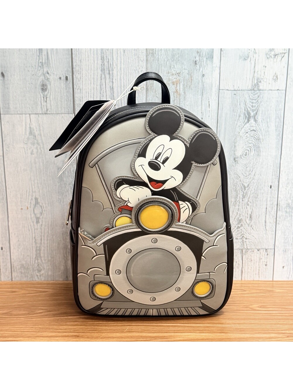 Loungefly Disney Mickey Mouse Train Conductor Mini Backpack New